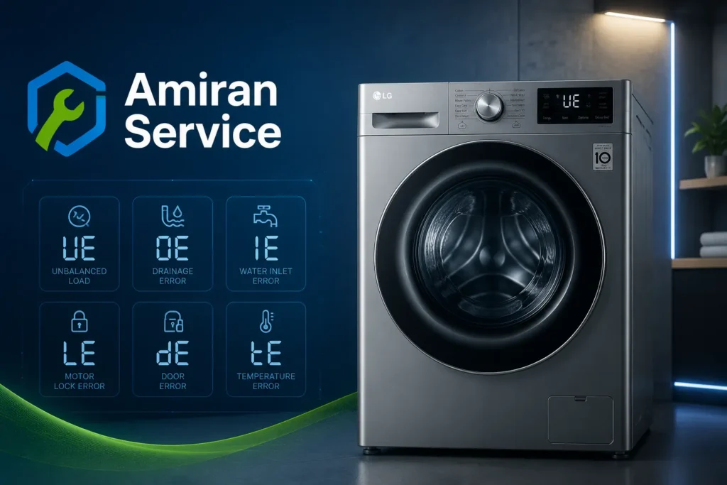 ارورهای لباسشویی ال جی